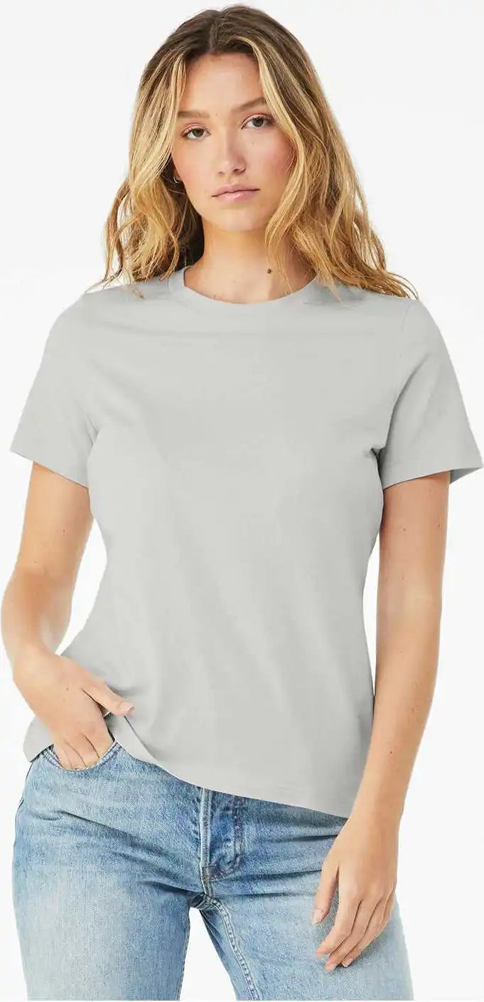 Bella + Canvas 6400 Womens Relaxed Jersey Tee - Silver