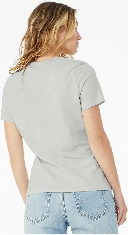 Bella + Canvas 6400 Womens Relaxed Jersey Tee - Silver