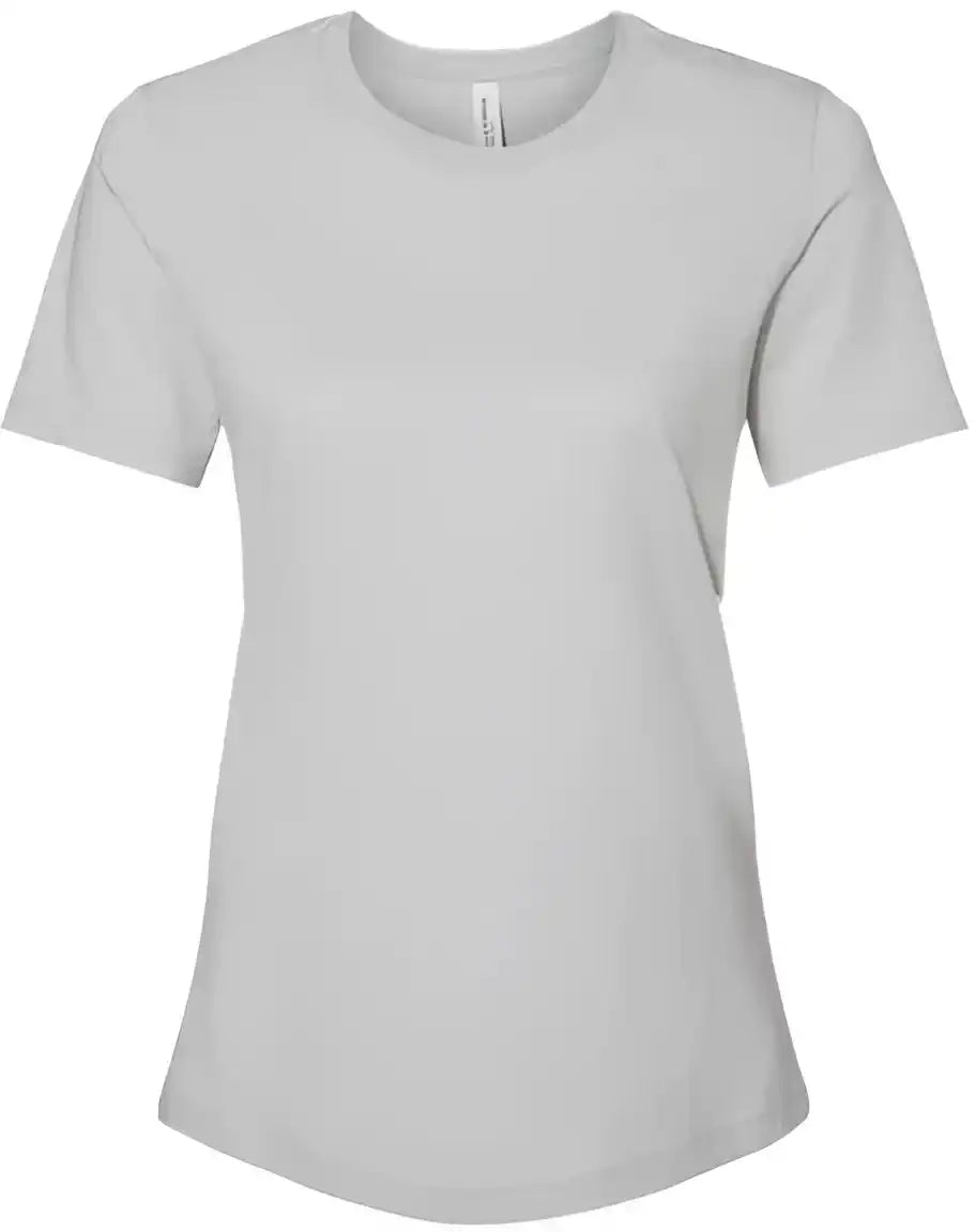 Bella + Canvas 6400 Womens Relaxed Jersey Tee Solid Athletic Grey