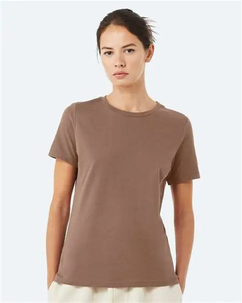 Bella + Canvas 6400 Women’s Relaxed Jersey Tee - Vintage Brown