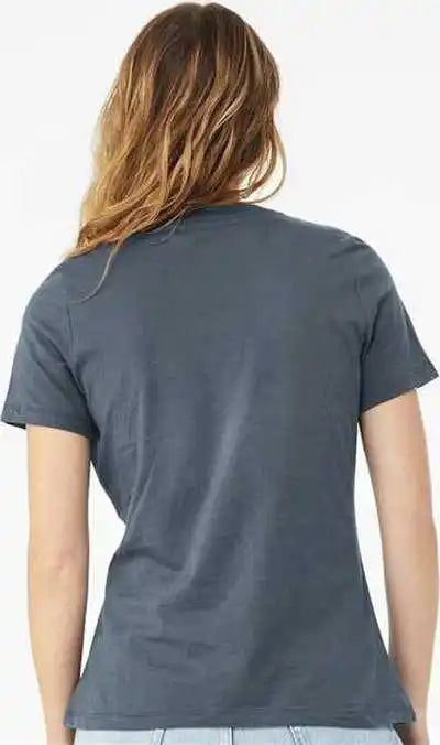 Bella + Canvas 6400 Womens Relaxed Jersey Tee Vintage Navy