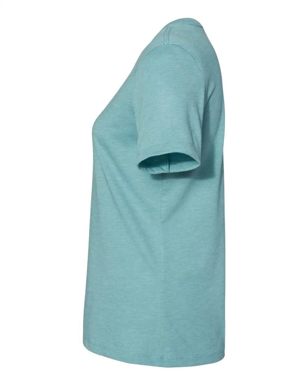 Bella + Canvas 6400cvc Women’s Relaxed Fit Heather Cvc Tee - Blue Lagoon