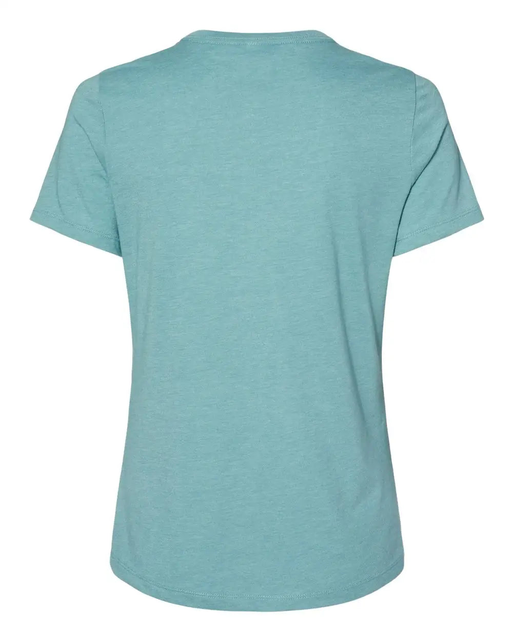 Bella + Canvas 6400cvc Women’s Relaxed Fit Heather Cvc Tee - Blue Lagoon