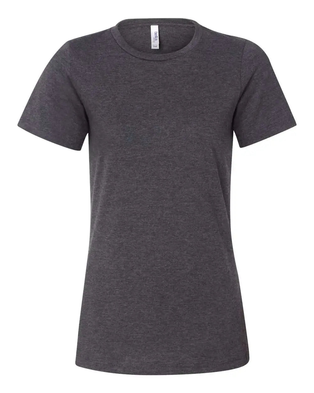 Bella + Canvas 6400cvc Women’s Relaxed Fit Heather Cvc Tee - Dark Grey