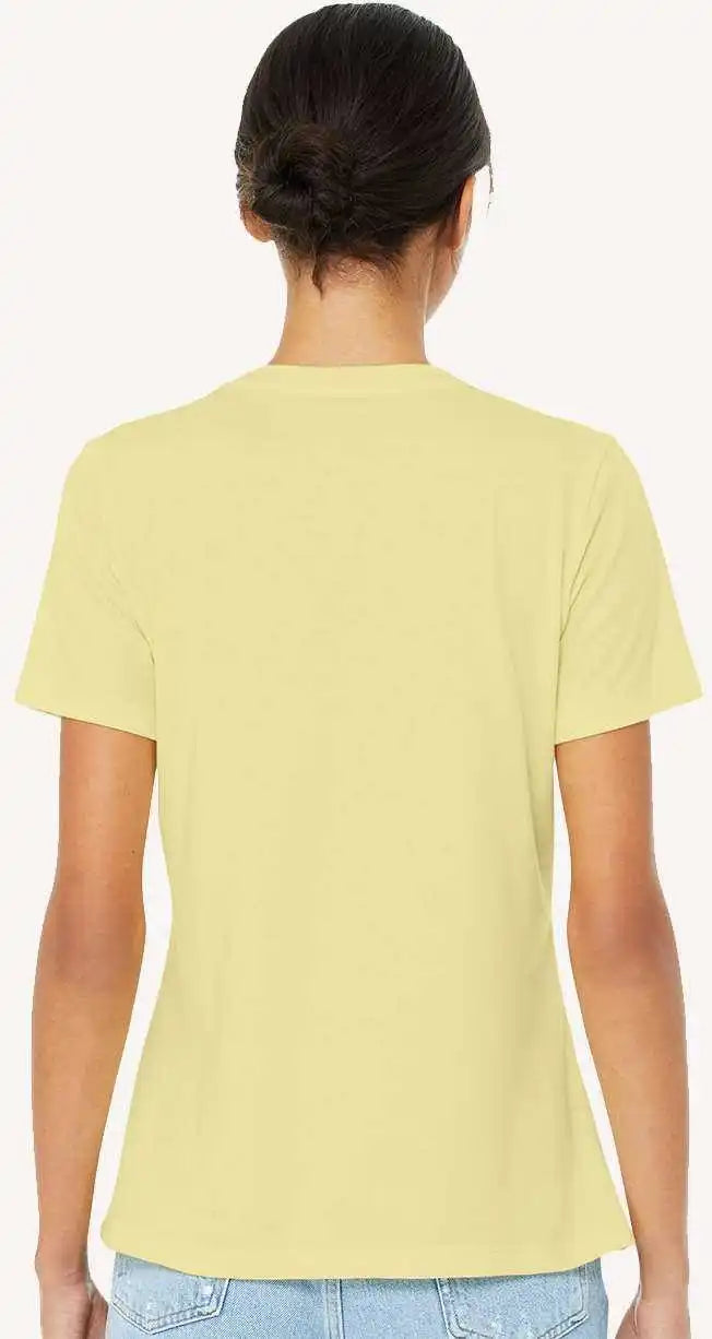 Bella + Canvas 6400cvc Womens Relaxed Fit Heather Cvc Tee - French Vanilla