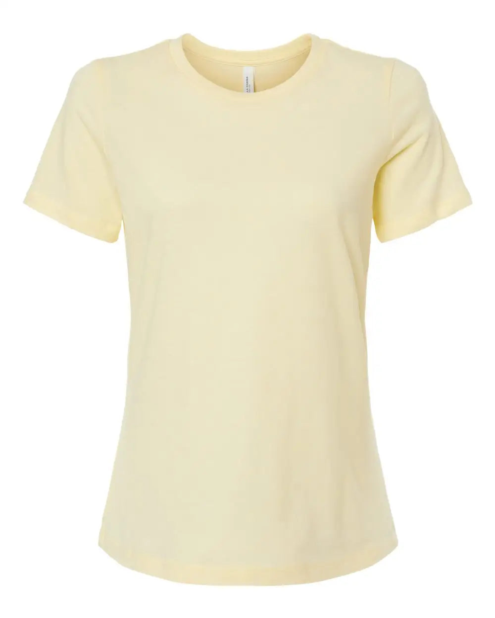 Bella + Canvas 6400cvc Women’s Relaxed Fit Heather Cvc Tee - French Vanilla - Sand / s