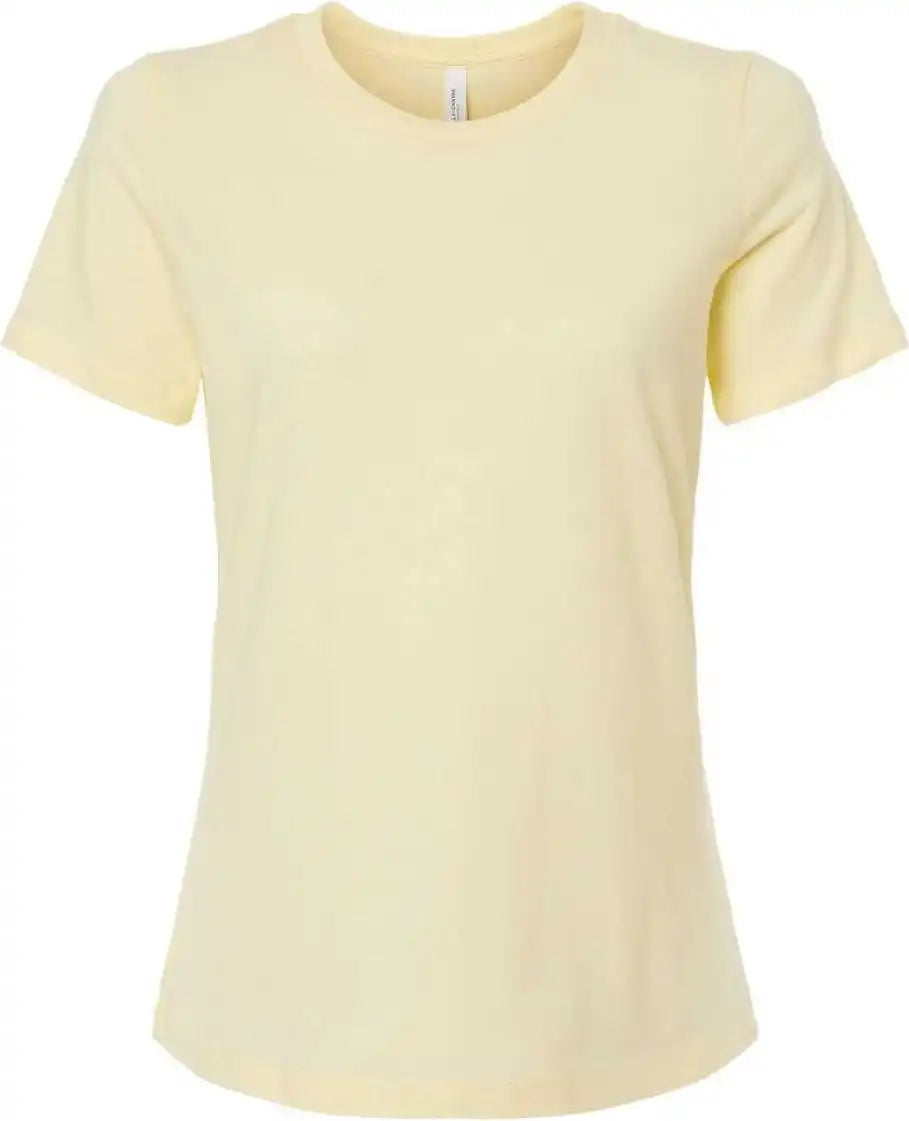 Bella + Canvas 6400cvc Womens Relaxed Fit Heather Cvc Tee - French Vanilla