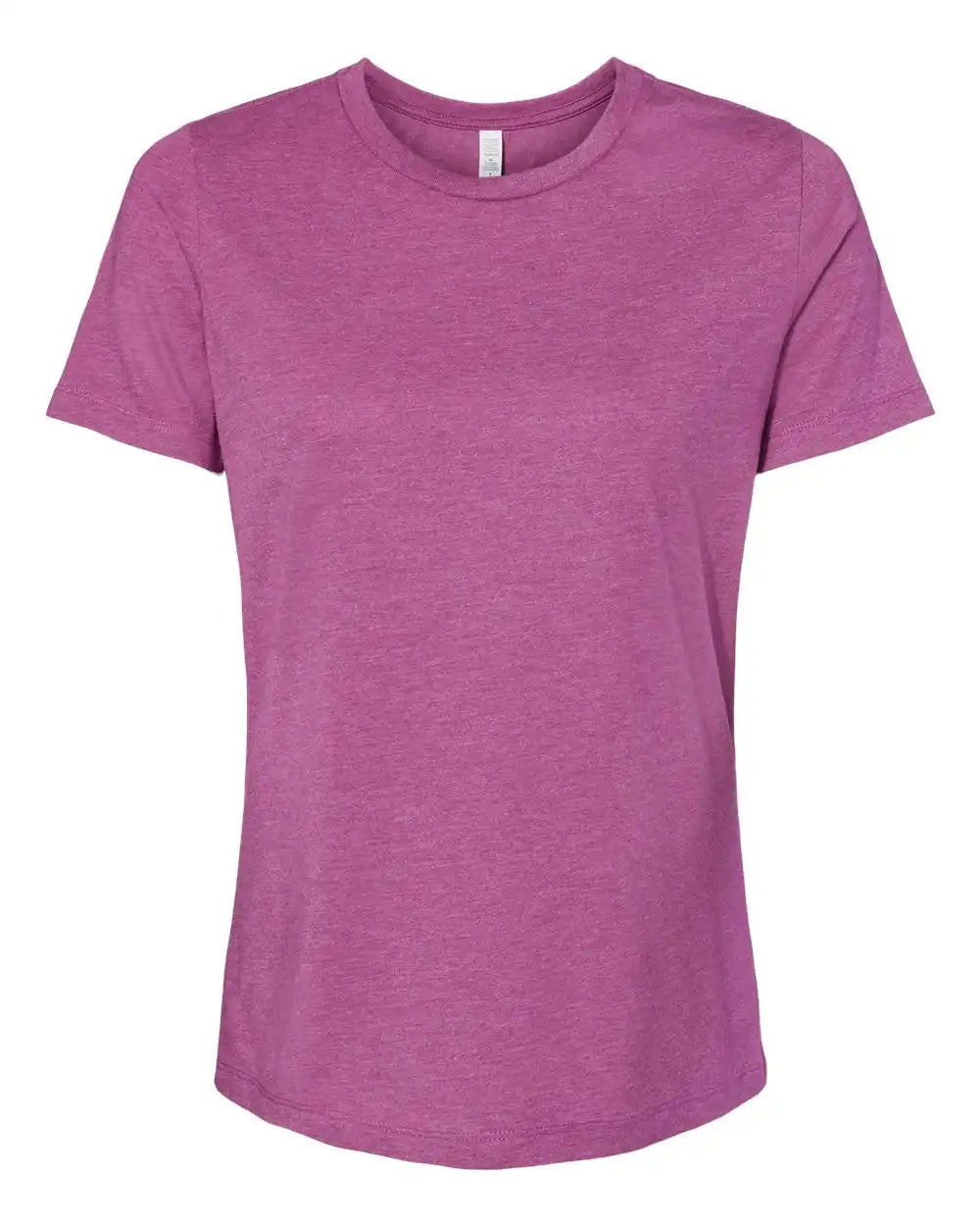 Bella + Canvas 6400cvc Women’s Relaxed Fit Heather Cvc Tee - Magenta - s