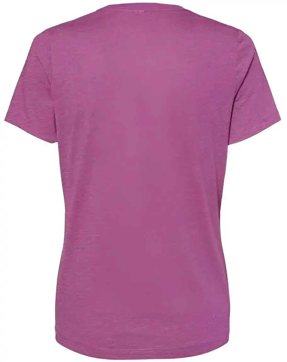 Bella + Canvas 6400cvc Womens Relaxed Fit Heather Cvc Tee Magenta