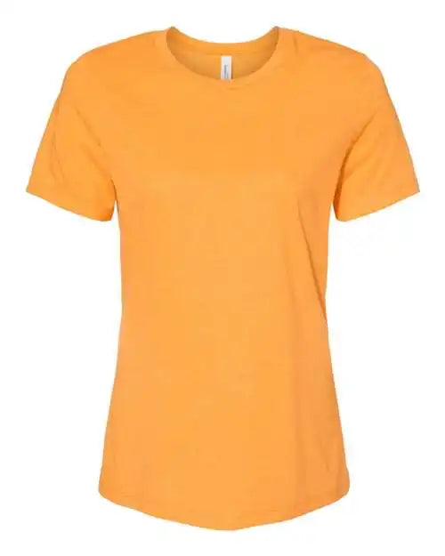 Bella + Canvas 6400cvc Womens Relaxed Fit Heather Cvc Tee Marmalade