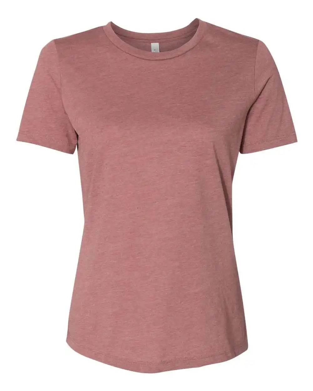 Bella + Canvas 6400cvc Women’s Relaxed Fit Heather Cvc Tee - Mauve - s