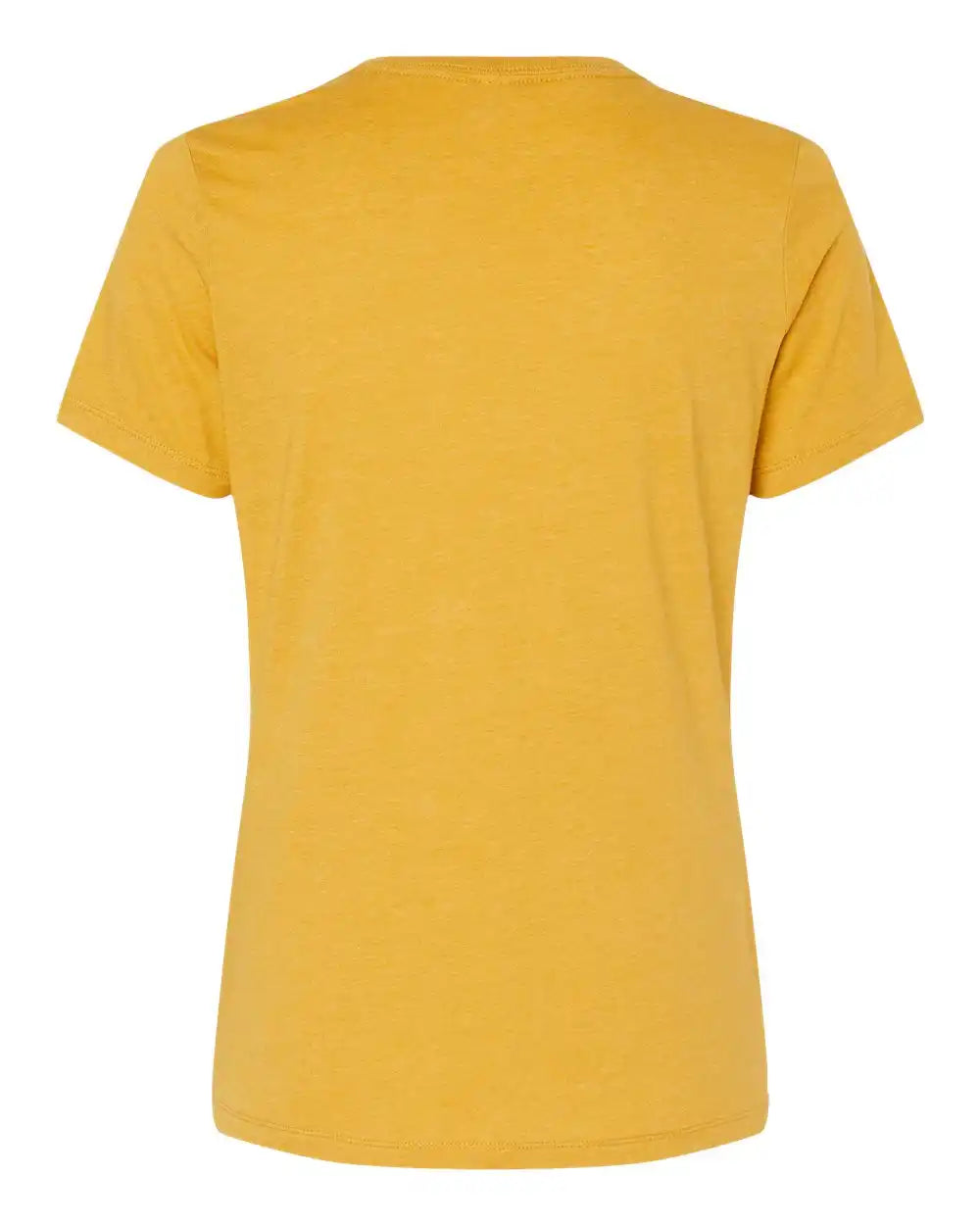 Bella + Canvas 6400cvc Women’s Relaxed Fit Heather Cvc Tee - Mustard - s