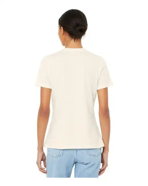 Bella + Canvas 6400cvc Women’s Relaxed Fit Heather Cvc Tee - Natural