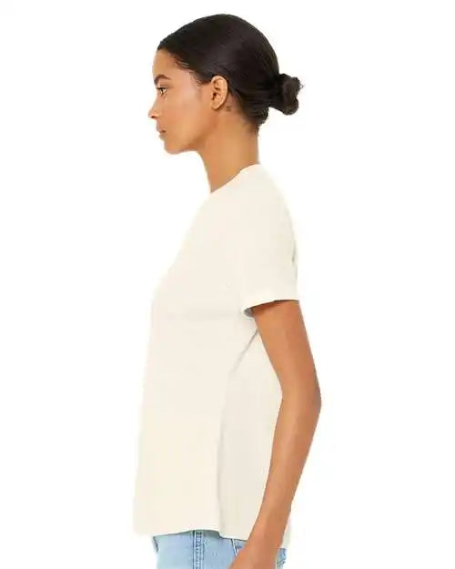 Bella + Canvas 6400cvc Women’s Relaxed Fit Heather Cvc Tee - Natural