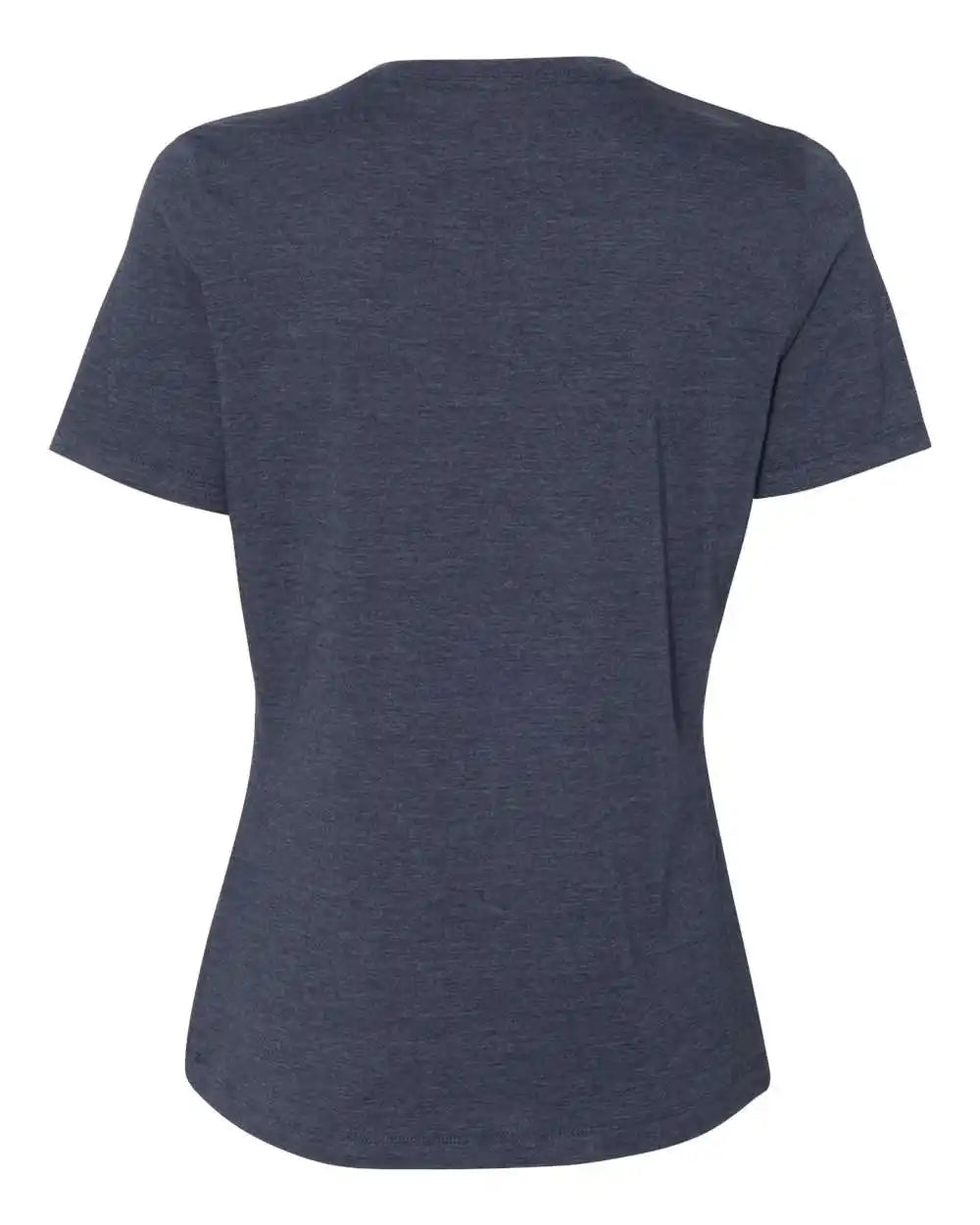 Bella + Canvas 6400cvc Women’s Relaxed Fit Heather Cvc Tee - Navy - s
