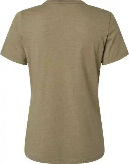 Bella + Canvas 6400cvc Womens Relaxed Fit Heather Cvc Tee - Olive