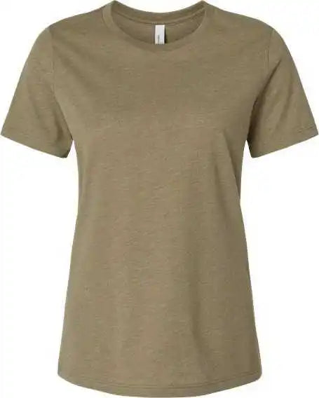Bella + Canvas 6400cvc Womens Relaxed Fit Heather Cvc Tee - Olive