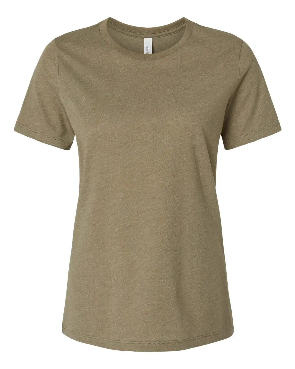 Bella + Canvas 6400cvc Women’s Relaxed Fit Heather Cvc Tee - Olive - s