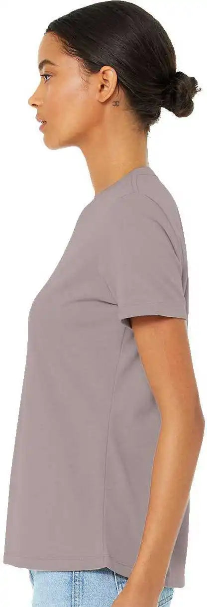 Bella + Canvas 6400cvc Womens Relaxed Fit Heather Cvc Tee Pink Gravel