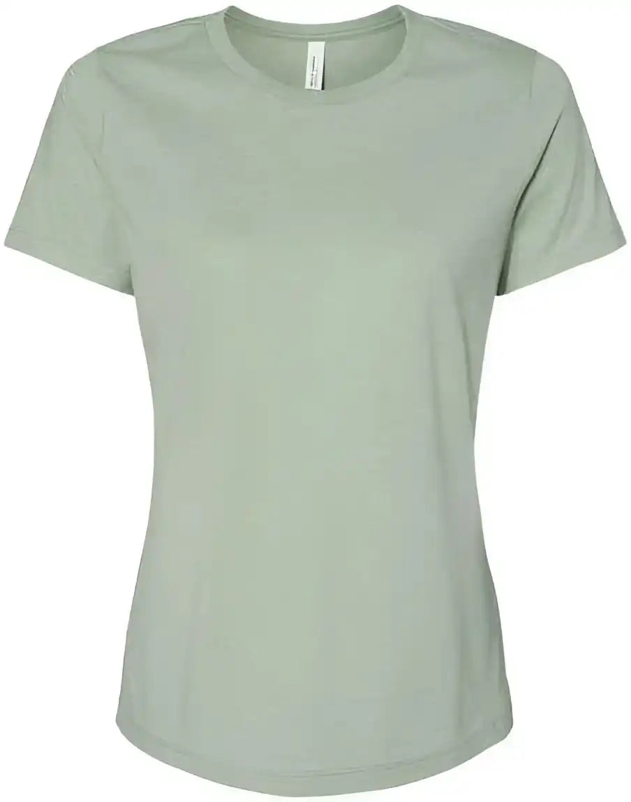 Bella + Canvas 6400cvc Womens Relaxed Fit Heather Cvc Tee - Sage