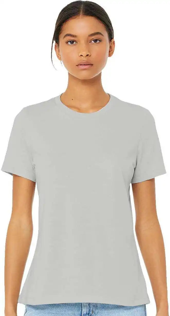 Bella + Canvas 6400cvc Womens Relaxed Fit Heather Cvc Tee Silver