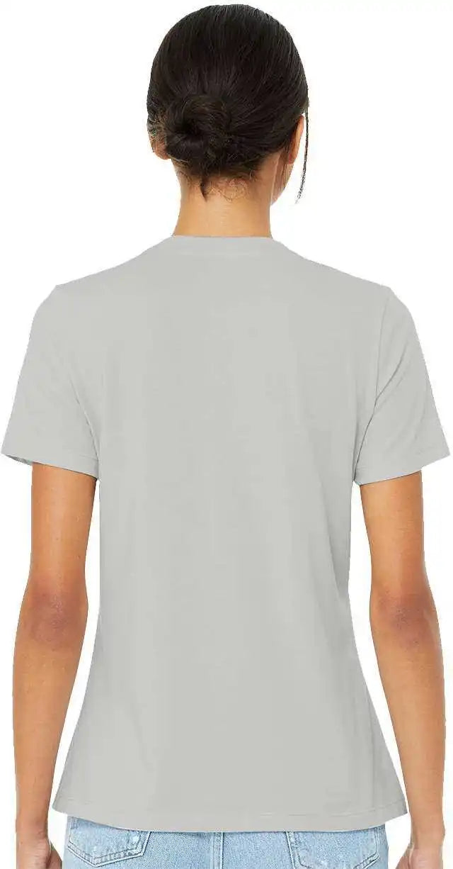 Bella + Canvas 6400cvc Womens Relaxed Fit Heather Cvc Tee Silver
