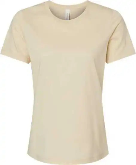 Bella + Canvas 6400cvc Womens Relaxed Fit Heather Cvc Tee Soft Cream