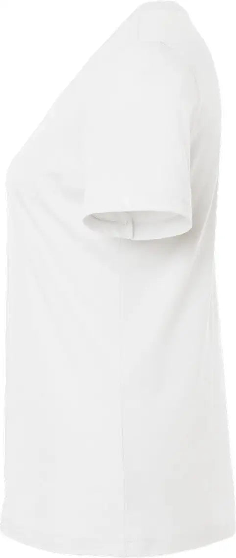 Bella + Canvas 6400cvc Women’s Relaxed Fit Heather Cvc Tee - Solid White Blend