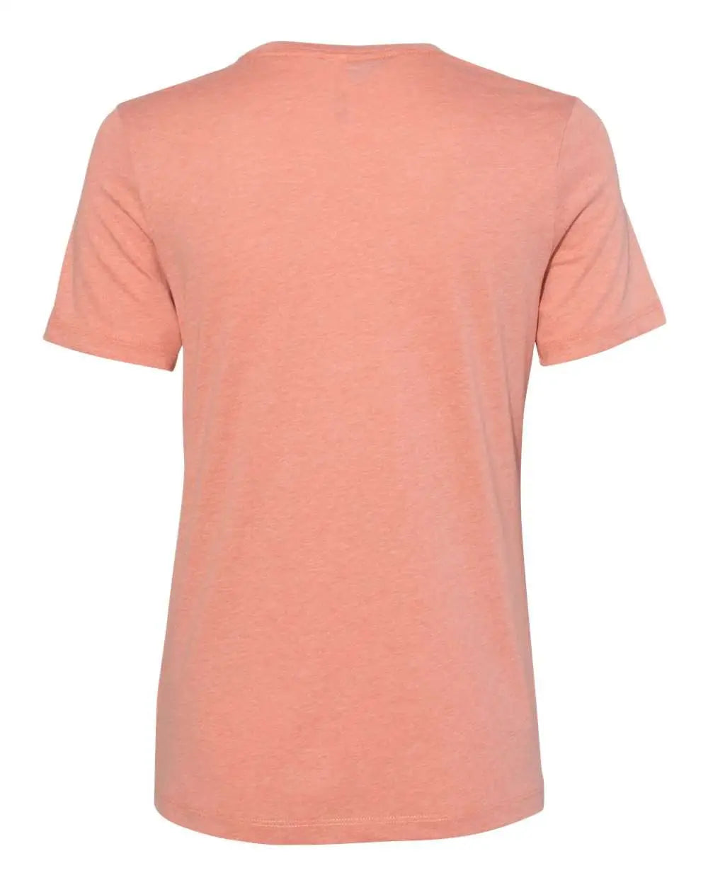 Bella + Canvas 6400cvc Women’s Relaxed Fit Heather Cvc Tee - Sunset - Orange / s