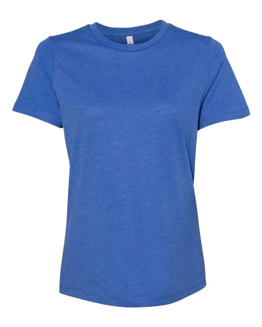 Bella + Canvas 6400cvc Women’s Relaxed Fit Heather Cvc Tee - True Royal - s