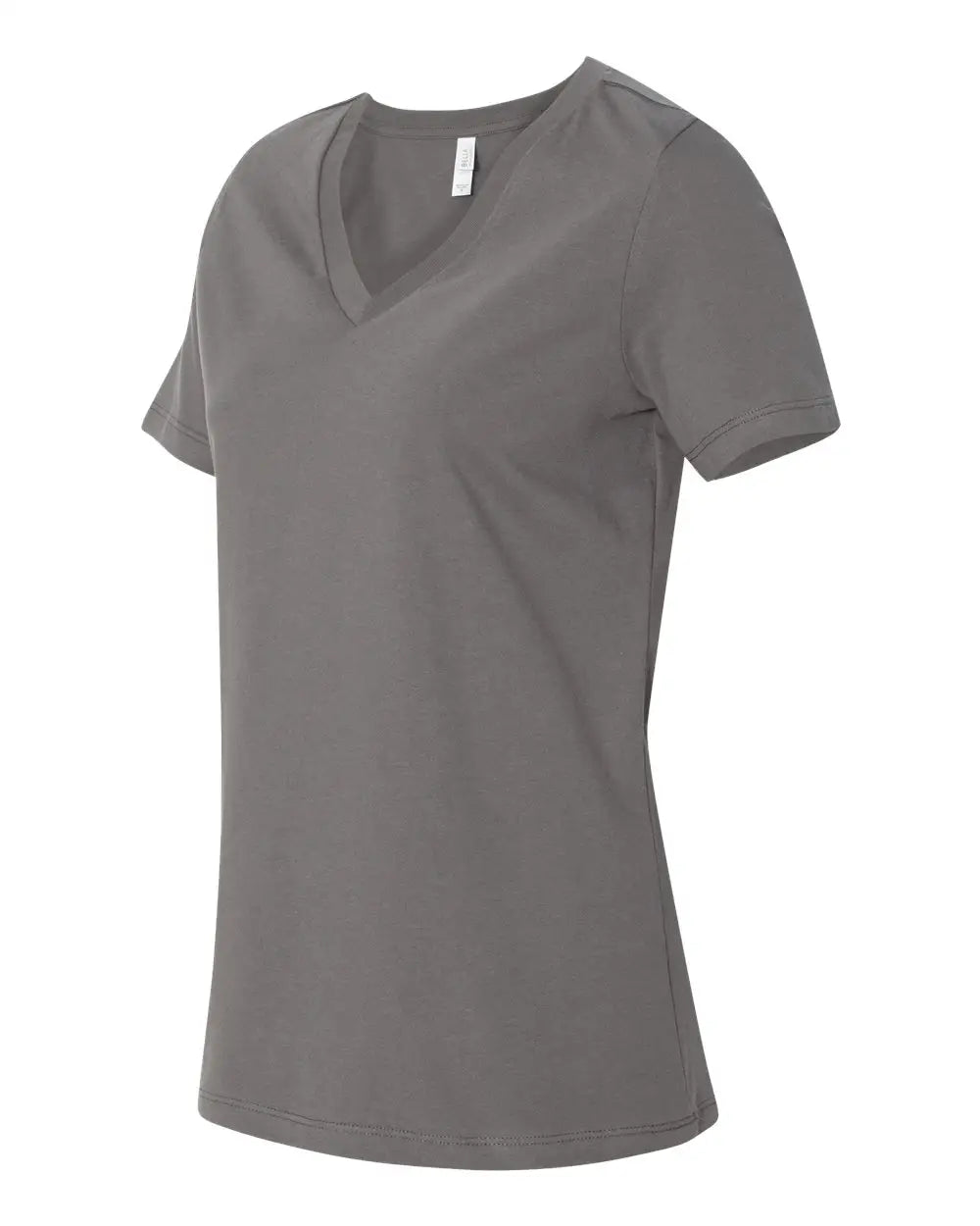 Bella + Canvas 6405 Women’s Relaxed Jersey V-neck Tee - Asphalt - Dark Gray / s