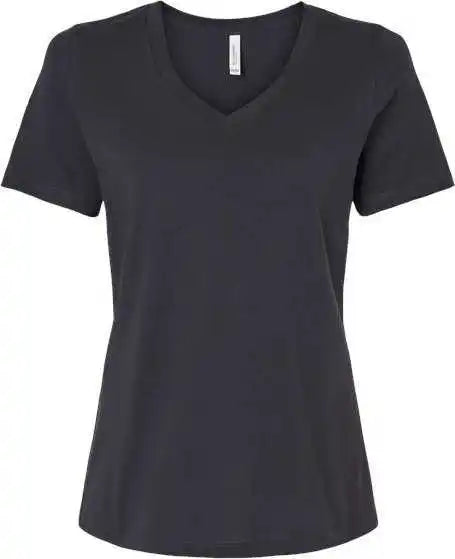 Bella + Canvas 6405 Womens Relaxed Jersey v Neck Tee Dark Gray