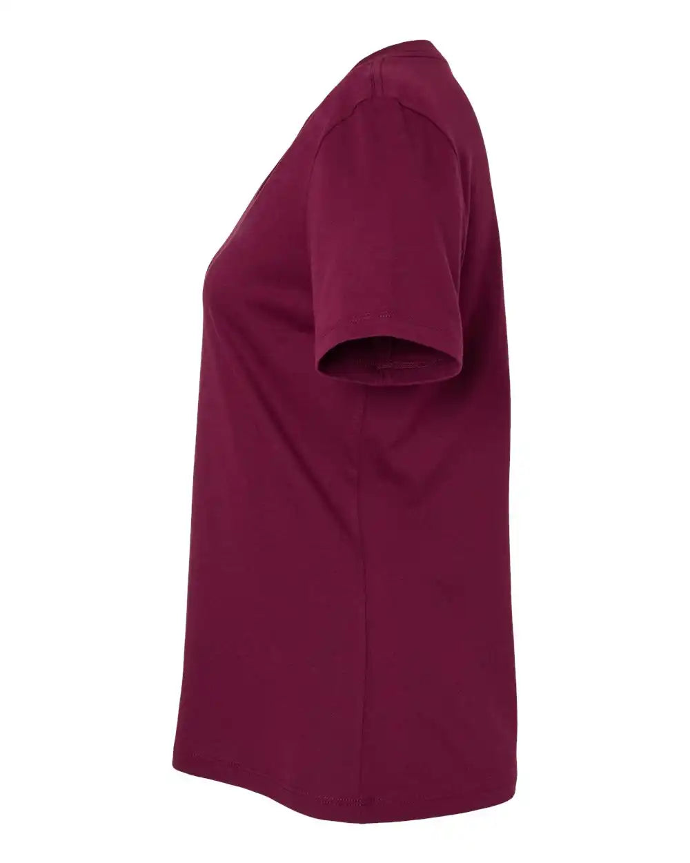 Bella + Canvas 6405 Women’s Relaxed Jersey V-neck Tee - Maroon