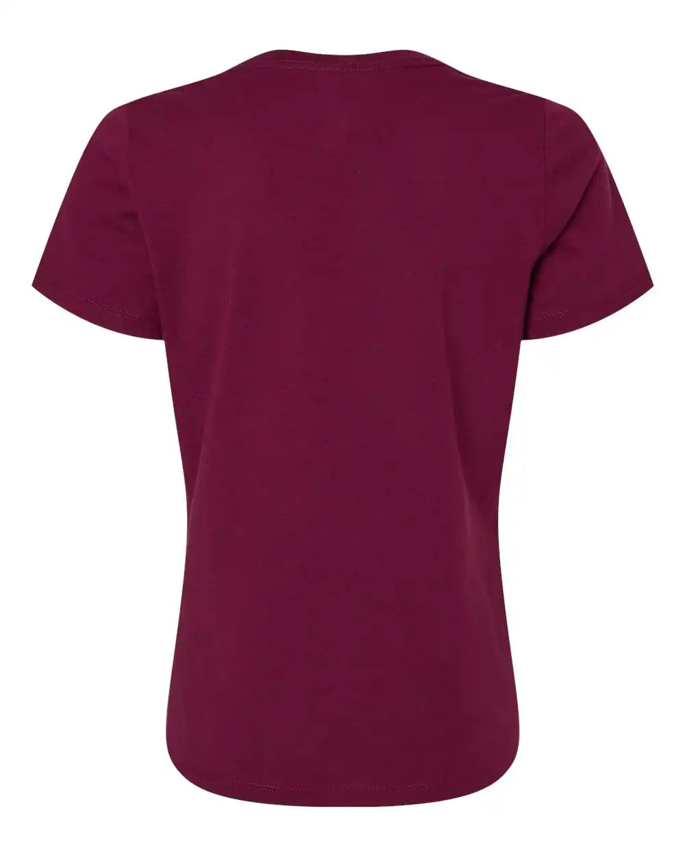 Bella + Canvas 6405 Women’s Relaxed Jersey V-neck Tee - Maroon - s