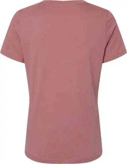 Bella + Canvas 6405 Womens Relaxed Jersey v Neck Tee Mauve
