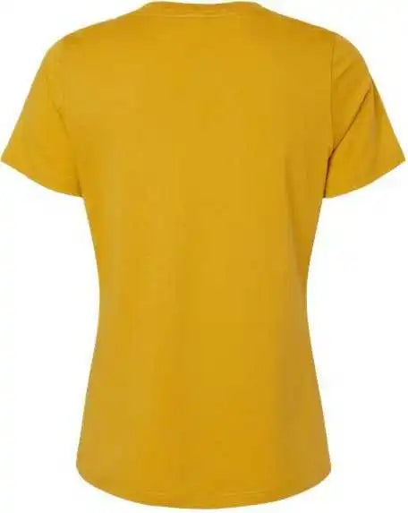 Bella + Canvas 6405 Womens Relaxed Jersey v Neck Tee Mustard