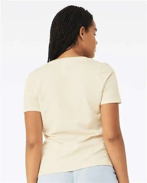 Bella + Canvas 6405 Women’s Relaxed Jersey V-neck Tee - Natural