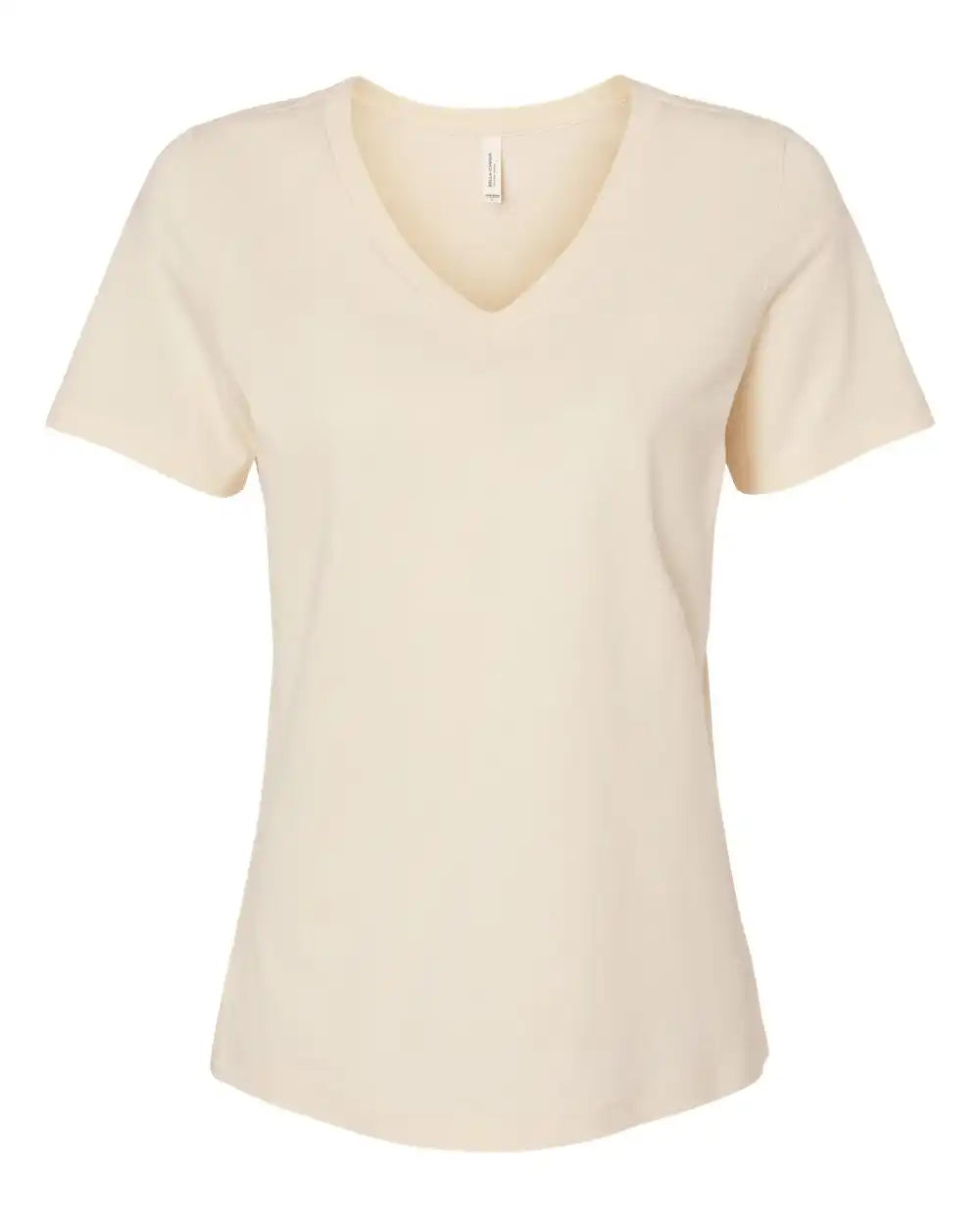 Bella + Canvas 6405 Women’s Relaxed Jersey V-neck Tee - Natural - s