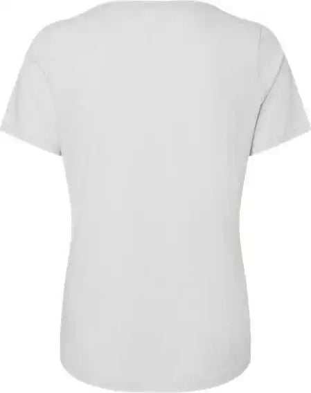 Bella + Canvas 6405 Womens Relaxed Jersey v Neck Tee Silver