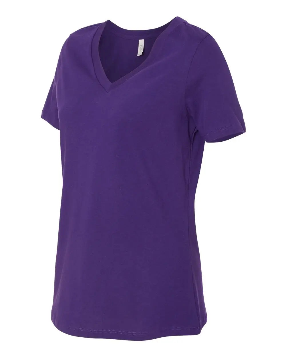 Bella + Canvas 6405 Women’s Relaxed Jersey V-neck Tee - Team Purple