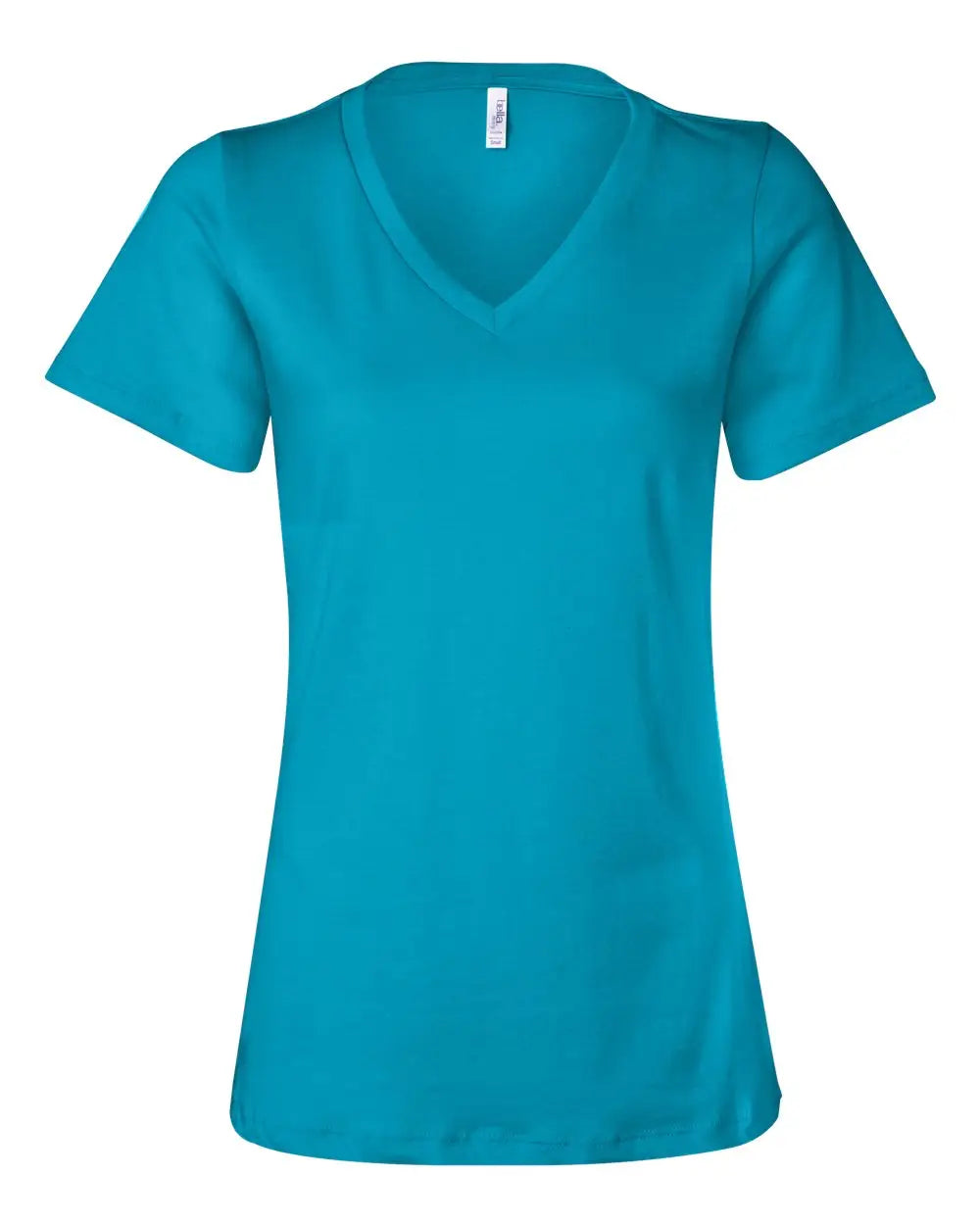 Bella + Canvas 6405 Women’s Relaxed Jersey V-neck Tee - Turquoise - s