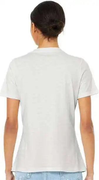 Bella + Canvas 6405 Womens Relaxed Jersey v Neck Tee Vintage White