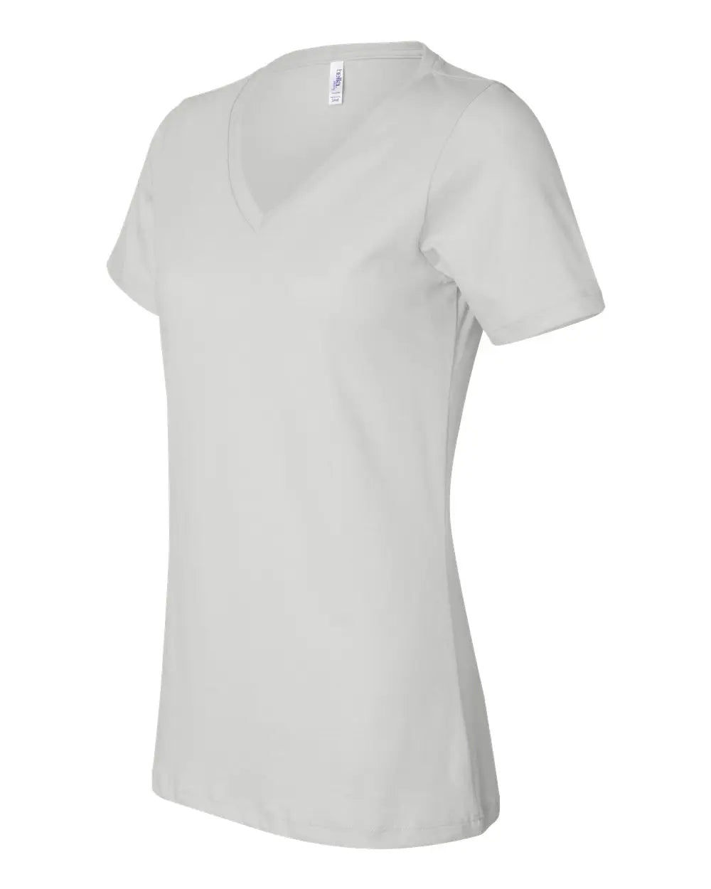 Bella + Canvas 6405 Women’s Relaxed Jersey V-neck Tee - White