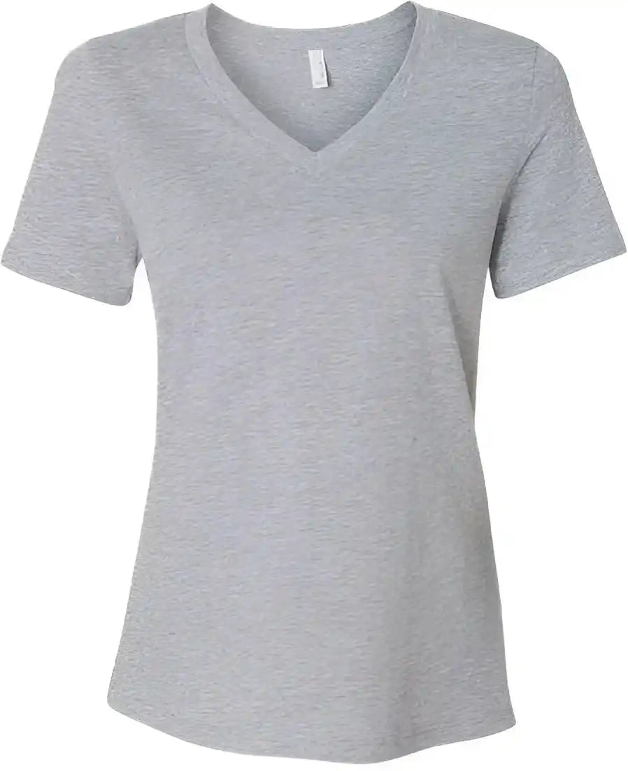 Bella + Canvas 6405cvc Women’s Relaxed Heather Cvc V-neck Tee - Athletic