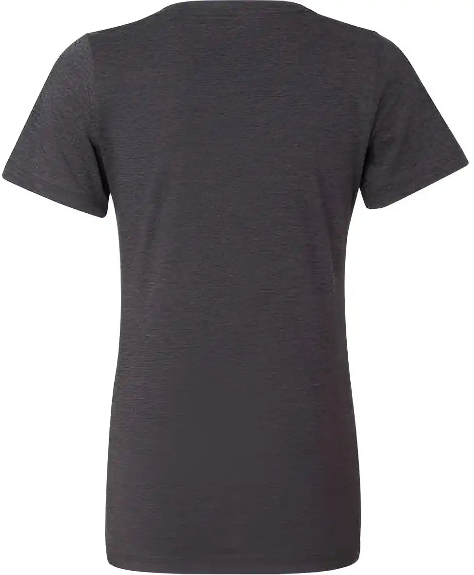 Bella + Canvas 6405cvc Women’s Relaxed Heather Cvc v Neck Tee Dark Gray