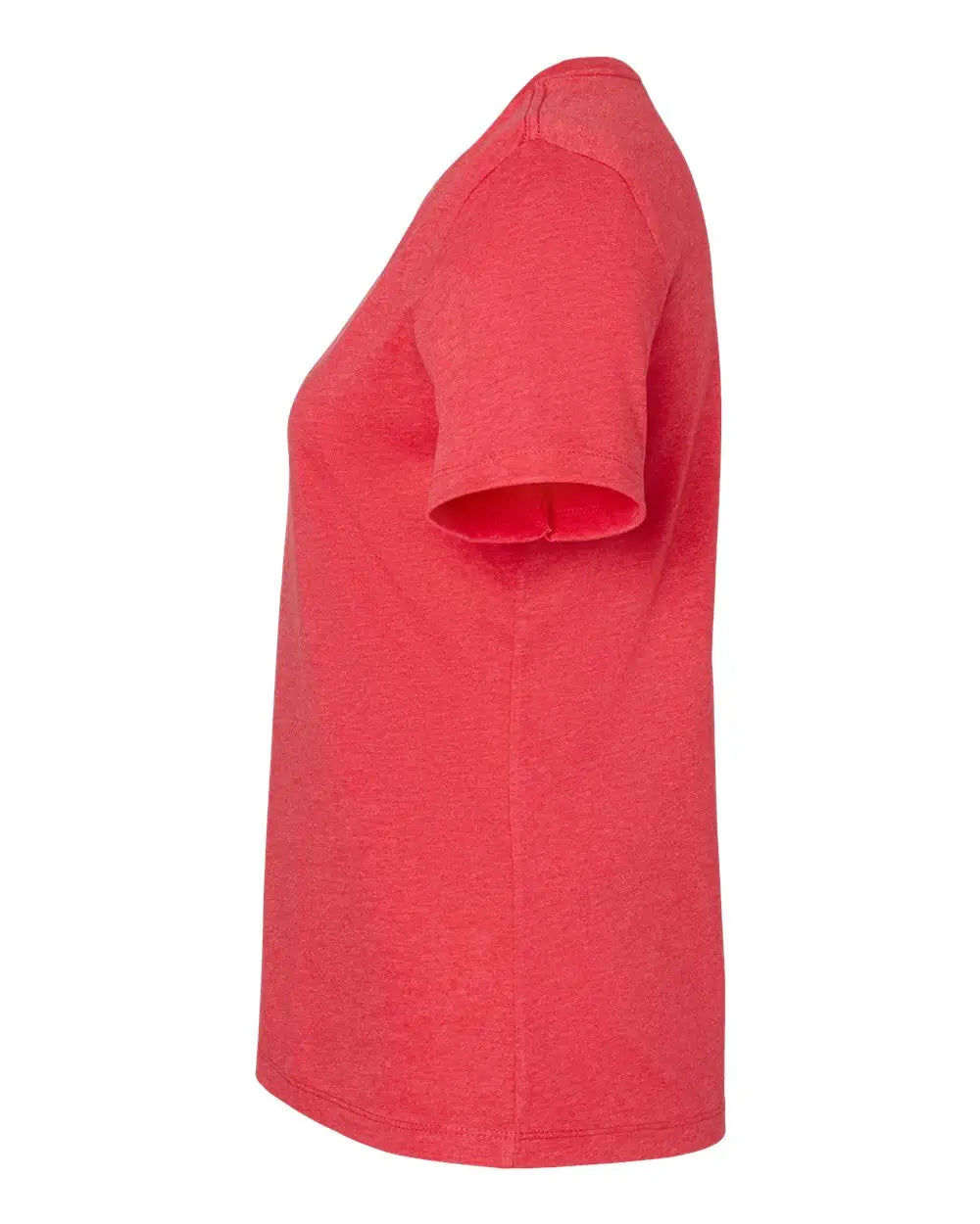 Bella + Canvas 6405cvc Women’s Relaxed Heather Cvc V-neck Tee - Red
