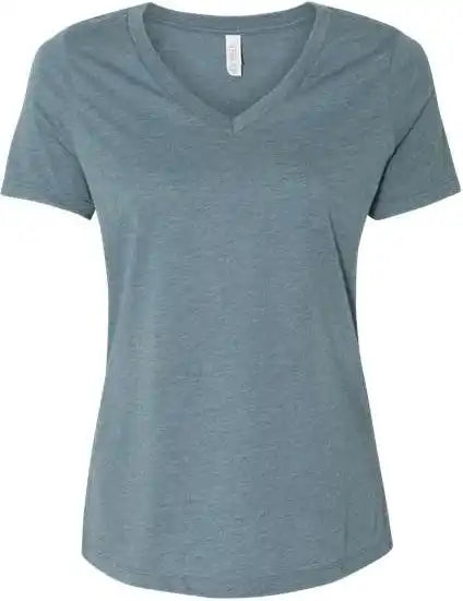 Bella + Canvas 6405cvc Women’s Relaxed Heather Cvc v Neck Tee Slate