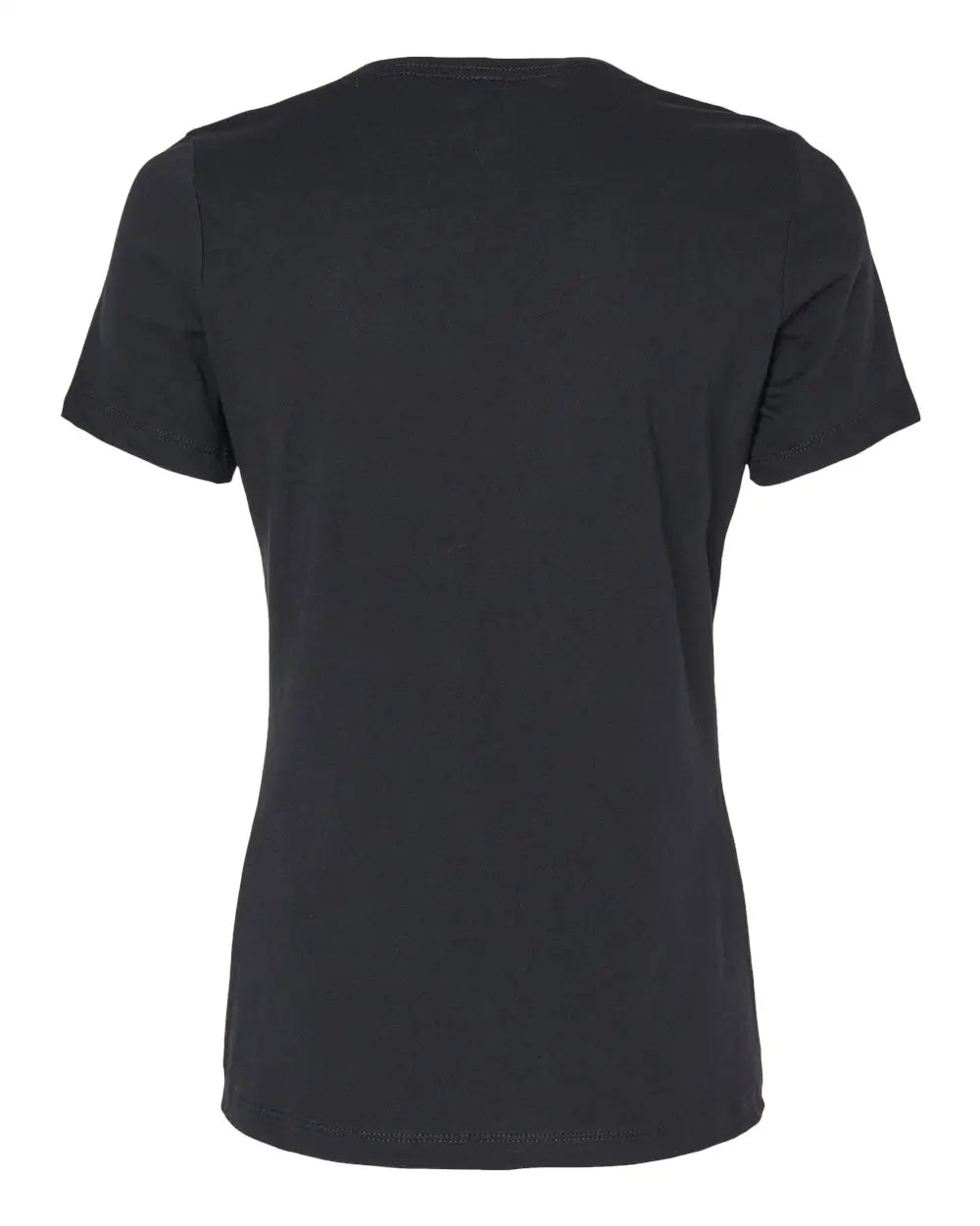 Bella + Canvas 6405cvc Women’s Relaxed Heather Cvc V-neck Tee - Solid Black Blend - s