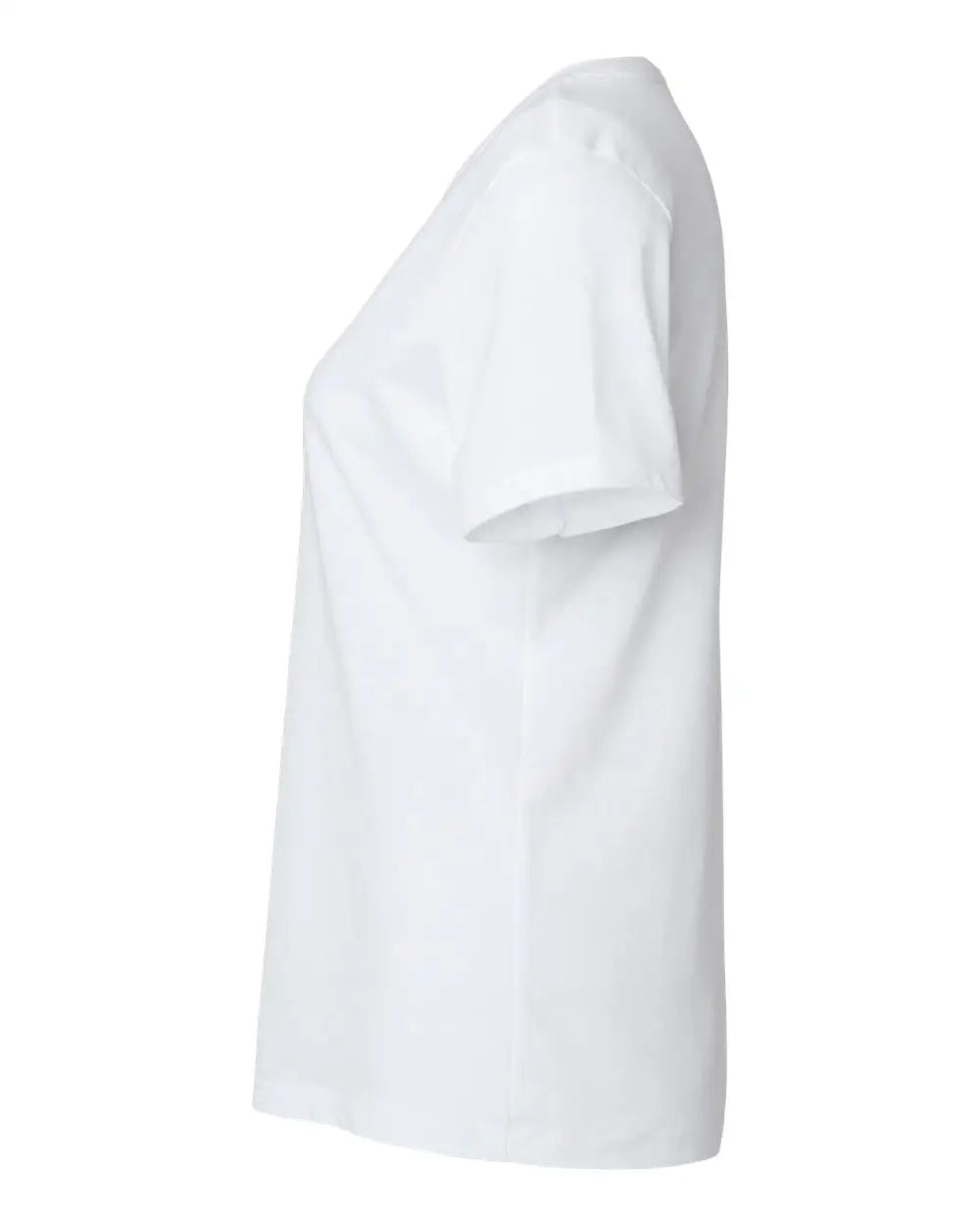 Bella + Canvas 6405cvc Women’s Relaxed Heather Cvc V-neck Tee - Solid White Blend
