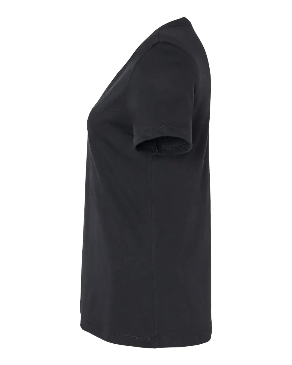 Bella + Canvas 6405cvc Women’s Relaxed Heather Cvc V-neck Tee - Solid Black Blend